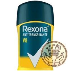 desodorante antitranspirante rexona v8 en barra 50grs