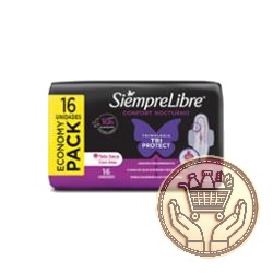 toallitas femeninas siempre libre adapt plus noche & día seca 16uni