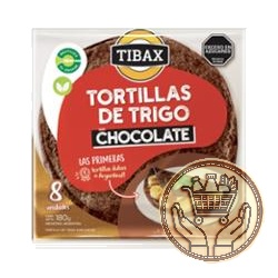 tortillas de trigo tibax chocolate 180grs