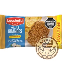 milanesas de soja lucchetti sabor fugazzeta 560grs