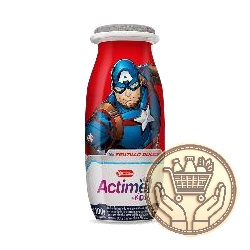 leche fermentada actimel kids sabor frutilla dulce 100grs