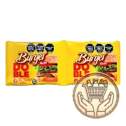 medallones de carne swift doble burger x4 224grs