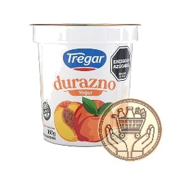 yogur entero tregar durazno pote 160grs