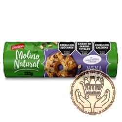 galletitas dulces okebon molino natural avena y pasas 232grs
