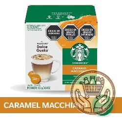 cápsulas de café starbucks dolce gusto caramel macchiato 127grs