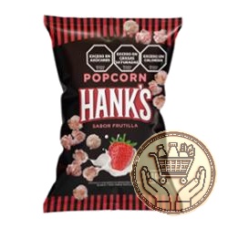 pochoclo hanks sabor frutilla 104grs