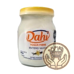 yogur entero dahi firme vainilla 190grs