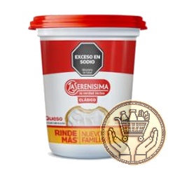 queso crema la serenísima blanco original 460grs