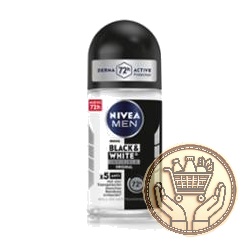 antitranspirante nivea men black & white roll on 50cm3