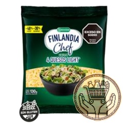 queso en hebras finlandia chef 4 quesos light 130grs