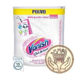 quitamanchas vanish oxi action blanco total polvo doypack 450grs