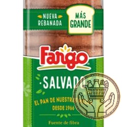 pan de molde fargo salvado  390grs