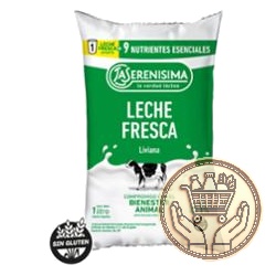 leche la serenisima parcialmente descremada liviana 1% sachet 1lts
