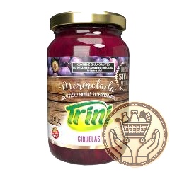 mermelada trini ciruela con stevia frasco 410grs