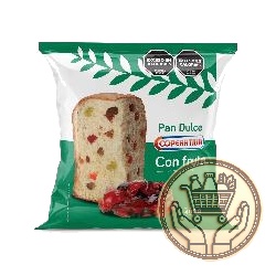 pan dulce cooperativa con fruta 400grs
