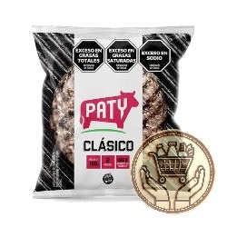 hamburguesas paty clásico x2  160grs