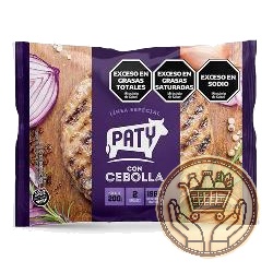 medallones de carne paty con cebolla x2 200grs