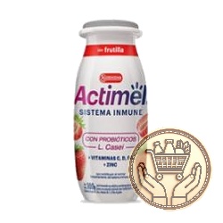 leche fermentada actimel sabor frutilla 100grs