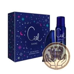 set ciel shine eau de parfum 50ml + deo 123ml 1uni