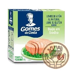 lomos de atún gomes da costa natural bajo en sodio 170grs