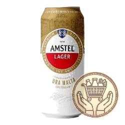 cerveza amstel lager pura malta lata 473cm3