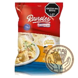 ravioles cooperativa 4 quesos frescos 500grs