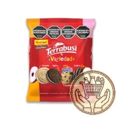 galletitas dulces terrabusi variedad clásica más sabor chocolate 390grs