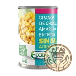 choclo amarillo ecoop en granos enteros sin sal agregada 300grs