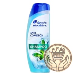 shampoo anticaspa head & shoulders anticomezón 180cm3