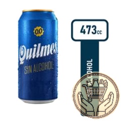 cerveza sin alcohol quilmes 0.0% lata 473cm3