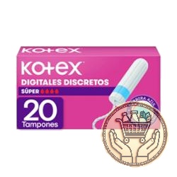 tampones kotex digitales super 20uni