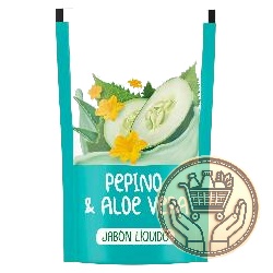 jabón líquido suave pepino y aloe vera doypack 220cm3