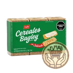galletitas cereales bagley con salvado pack familiar x3 507grs
