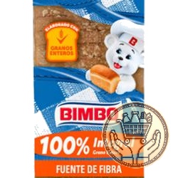 pan de molde bimbo 100% integral 420grs