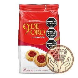 galletitas dulces 9 de oro pepas con membrillo 500grs