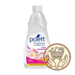 aromatizante para telas poett sedosa primavera repuesto 450cm3