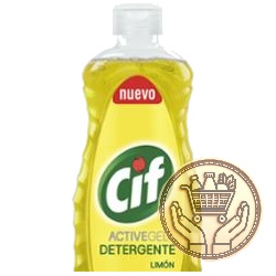 detergente concentrado cif active gel limón 500cm3