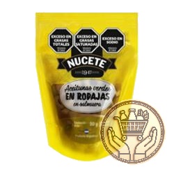aceitunas verdes nucete en rodajas doypack 90grs