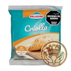 tapas para empanadas paladini criolla x12 330grs