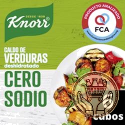 caldo en cubos knorr verduras cero sodio 57grs