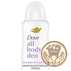 desodorante corporal dove all body deo lavender & camomile aerosol 150cm3