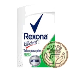 talco para pies rexona efficient fresh 200grs