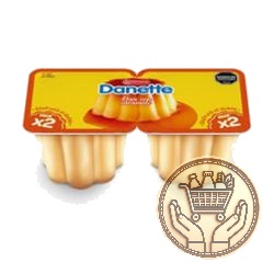 flan danette con caramelo x2 190grs