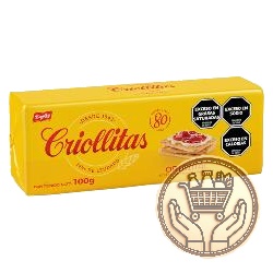 galletitas crackers criollitas original 100grs