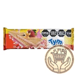 obleas tym sabor vainilla y frutilla 100grs