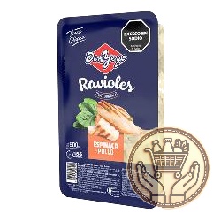 ravioles don yeyo espinaca y pollo frescos 500grs