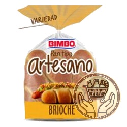pan para panchos bimbo tipo artesano brioche x6 240grs
