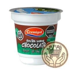 postre cremigal sabor chocolate pote 125grs