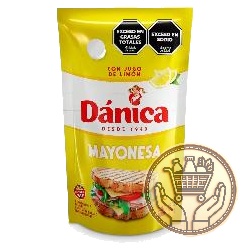 mayonesa dánica con jugo de limón doypack 475grs