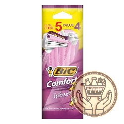 afeitadora descartable bic comfort women 5x4 5uni